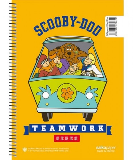 Τετράδιο Σπιράλ Salko Scooby Doo